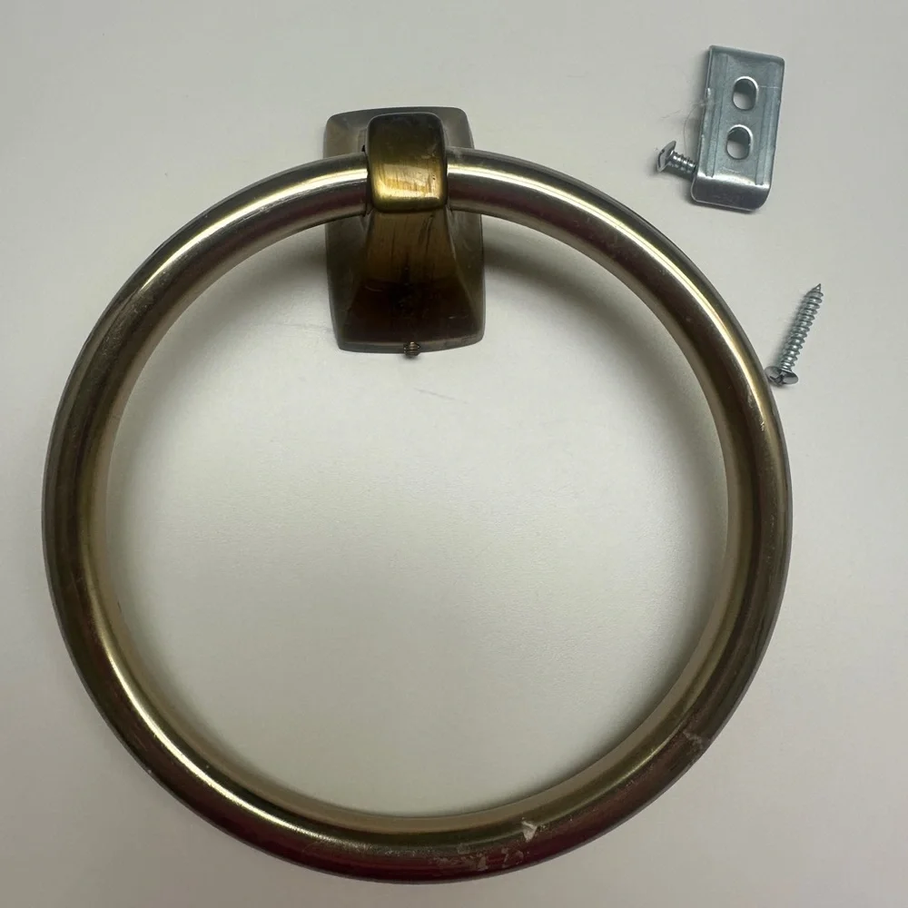 Elegant Gold Towel Ring Holder